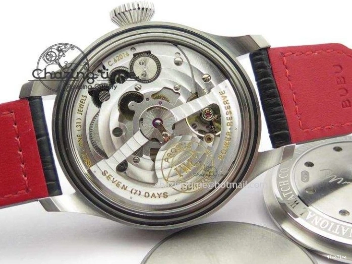 MIROTIME 0428 RelaxedFit Big Pilot Real PR IW500435 “Muhammad Ali” ZF Best Edition On Black Leather Strap A 7295